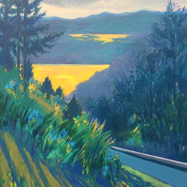 Blue Ridge Landscape No. 6, acrylic on panel, 48 x 36 inches, 2017-006, SOLD