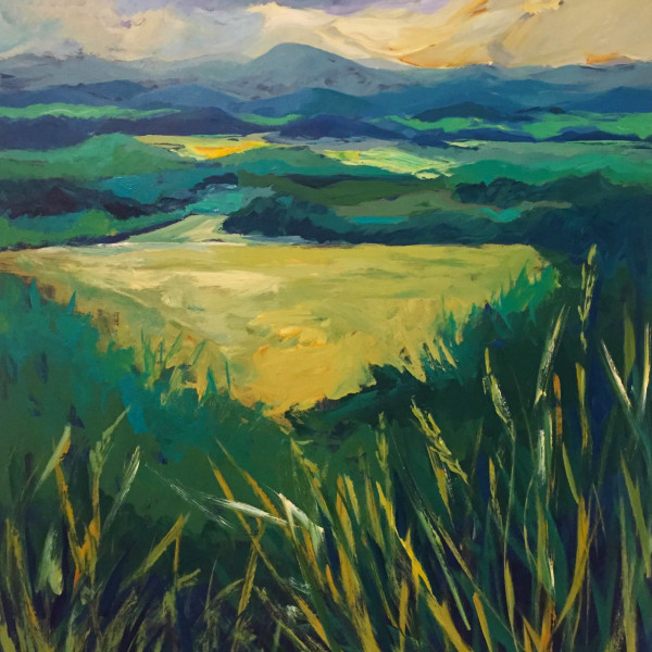 Blue Ridge Landscape No. 4, acrylic on panel, 48 x 36 inches, 2016-258, NFS