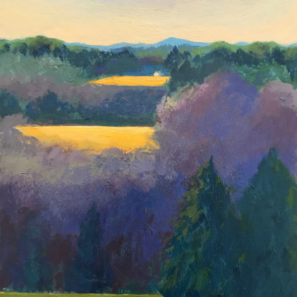 Blue Ridge Landscape, acrylic on panel, 8 x 6 inches, 2017-007