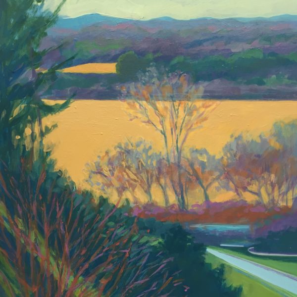 Blue Ridge Landscape, acrylic on panel, 12 x 9 inches, 2017-009, SOLD