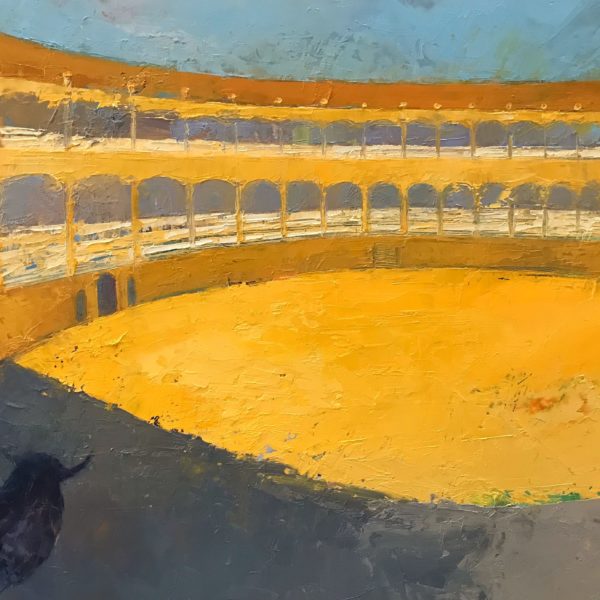 Plaza de Toros (Ronda), oil on panel, 12 x 16 inches, 2018-004, NFS
