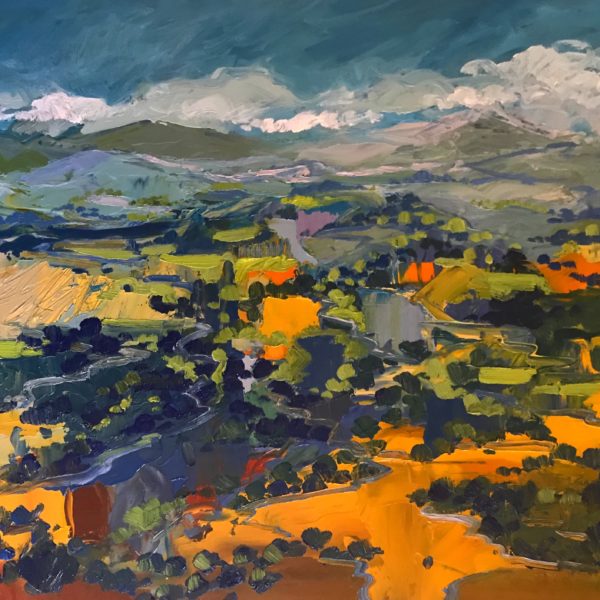 Spanish Hillside, oil on panel, 12 x 16 inches, 2018-014, SOLD