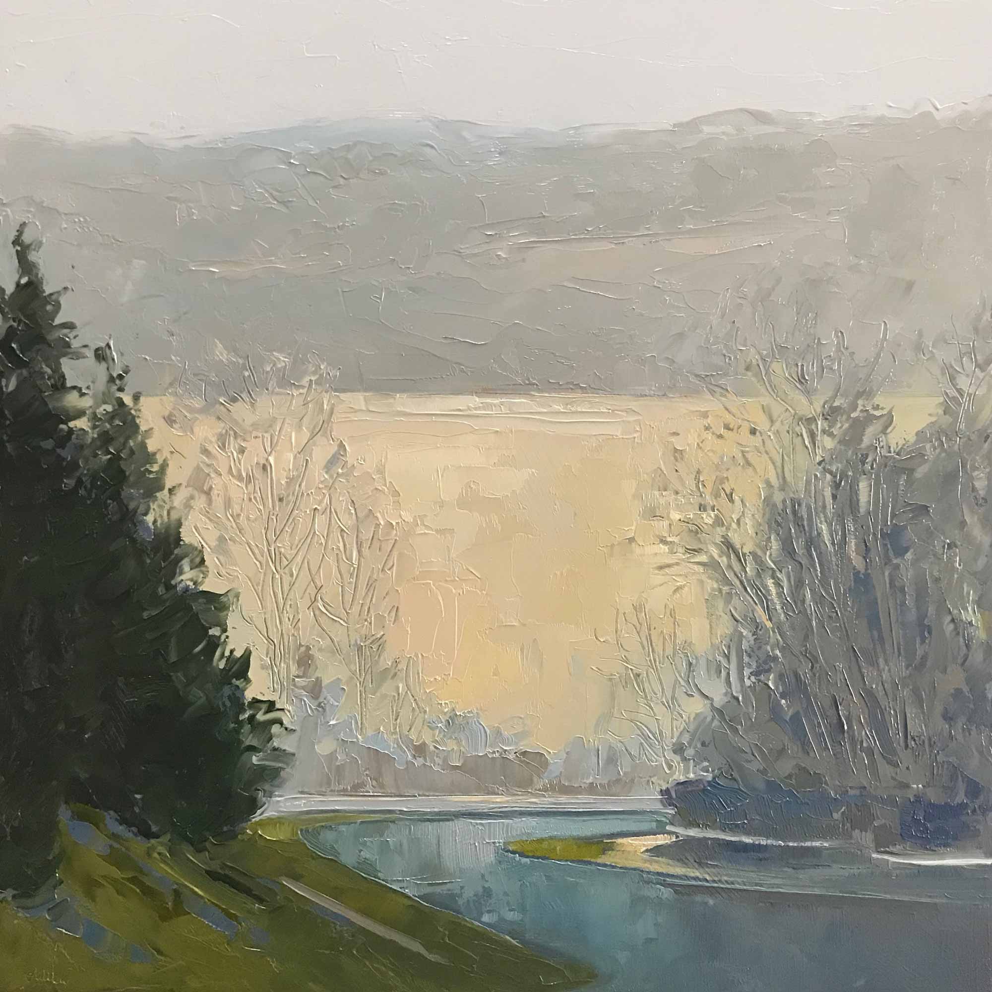 View from the Ridge No. 20, oil on panel, 8 x 8 inches, 2019