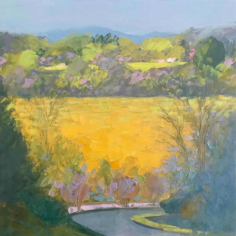 View from the Ridge No. 31, oil on panel, 8 x 8 inches, 2019