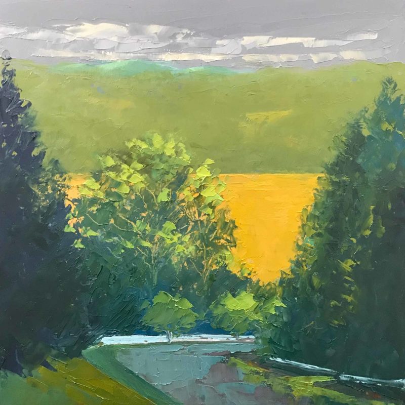 View from the Ridge No. 51, oil on panel, 8 x 8 inches, 2019