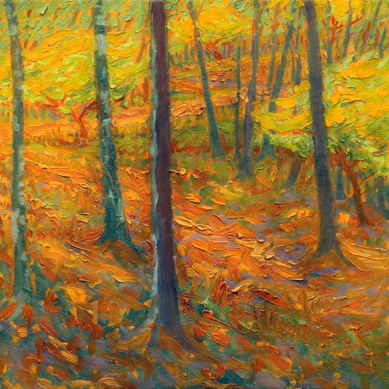 Finding the Path, oil on panel, 12 x 12 inches, 2008-005