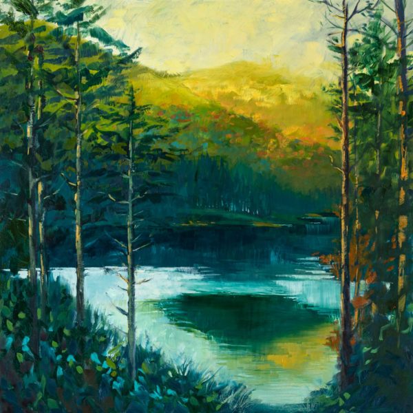 Lake Logan No. 10, oil on panel, 16 x 16 inches, 2018-057, SOLD