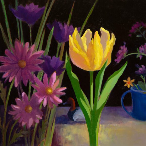 Resurrection, oil on panel, 12 x 12, 2025-005