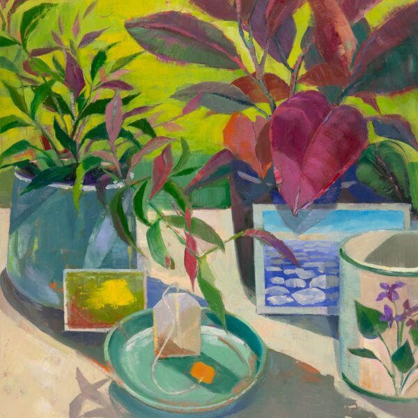 Afternoon Tea, oil on panel, 16 x 12, 2025-015