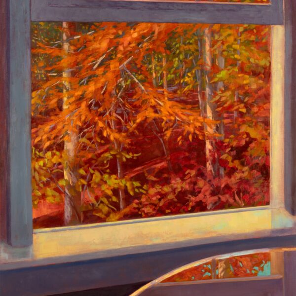 Fall Window, oil on panel, 30 x 24, 2025-030