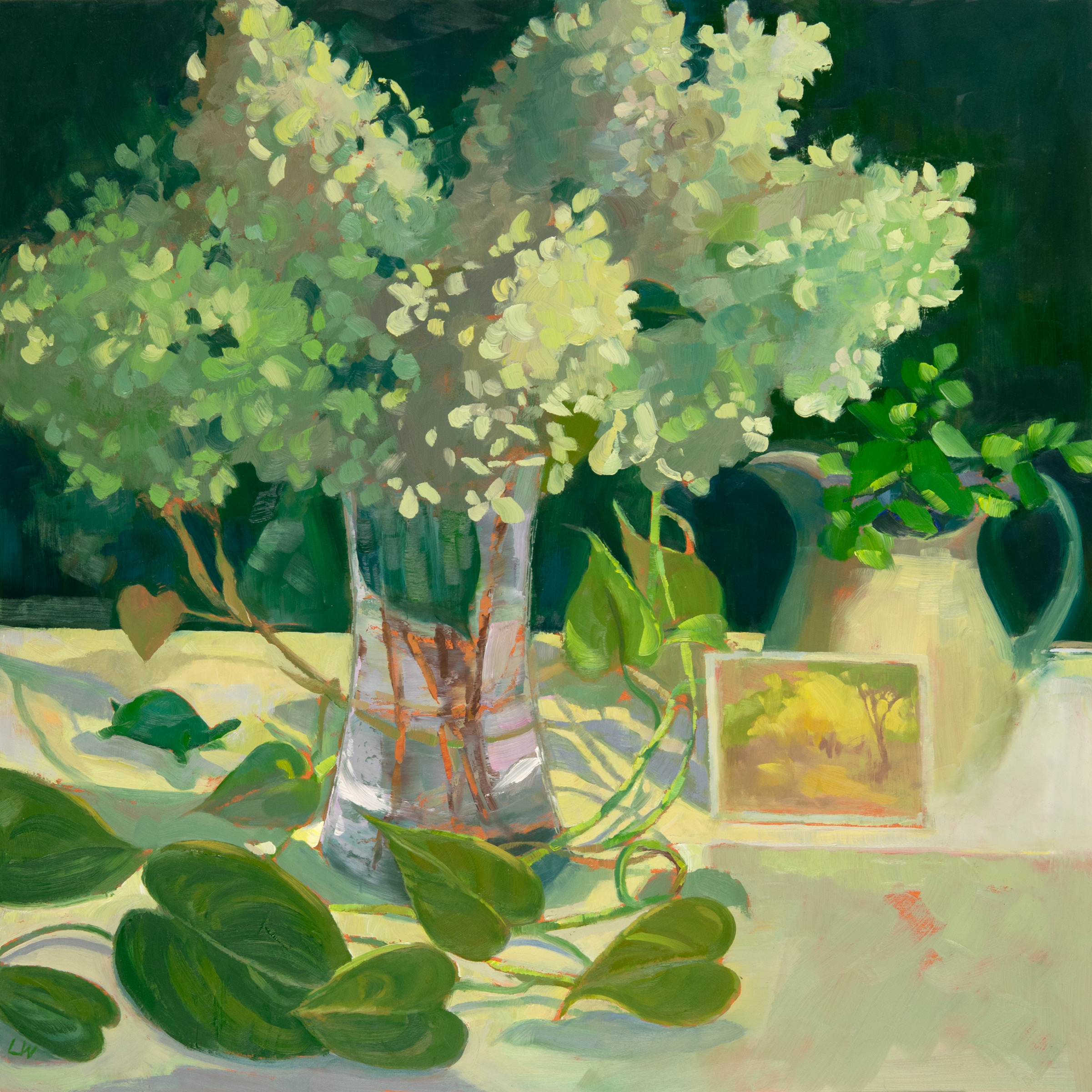 Wooten_HydrangeawithGreenTurtle_16x16_web