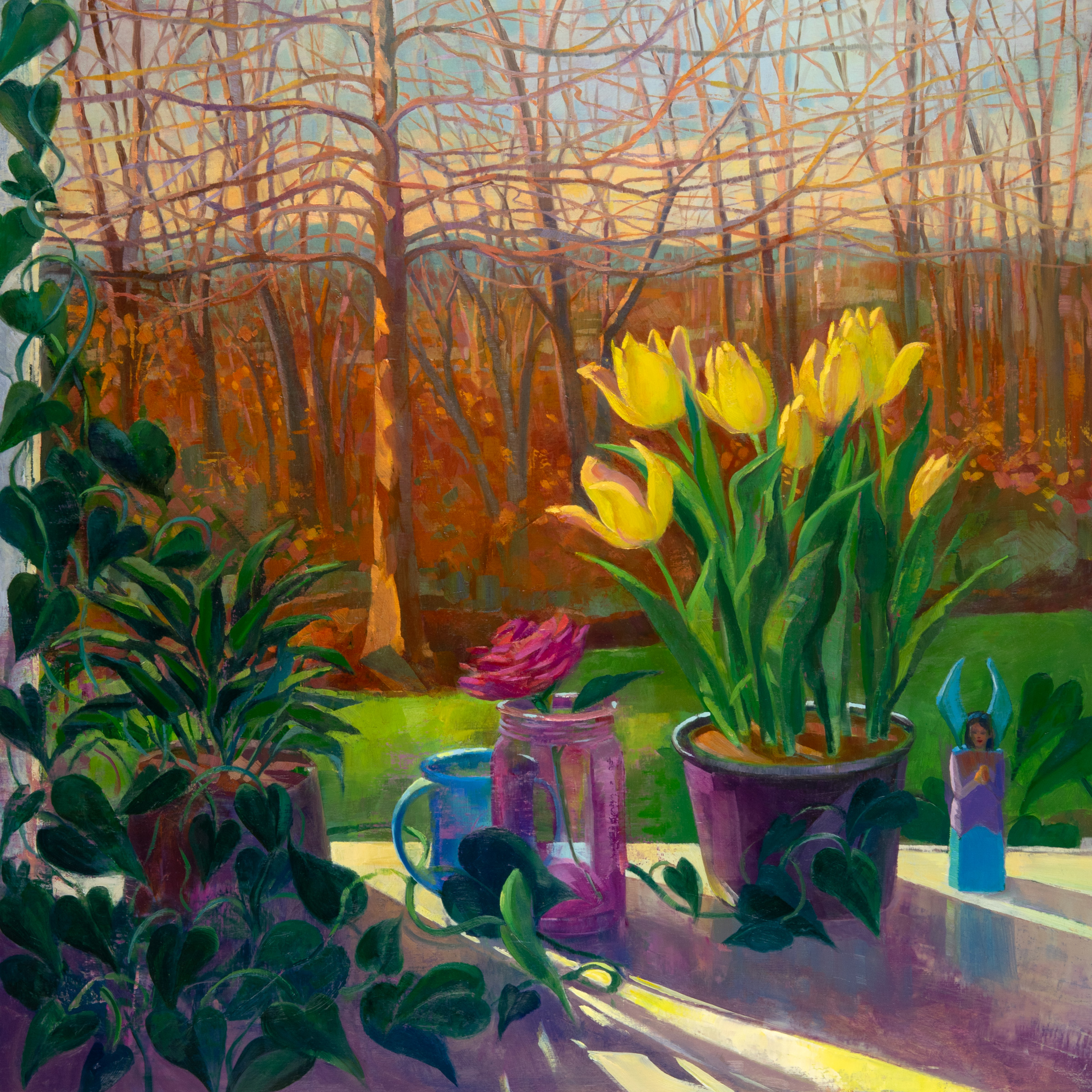 Wooten_YellowTulipswithAngel_24x24_web